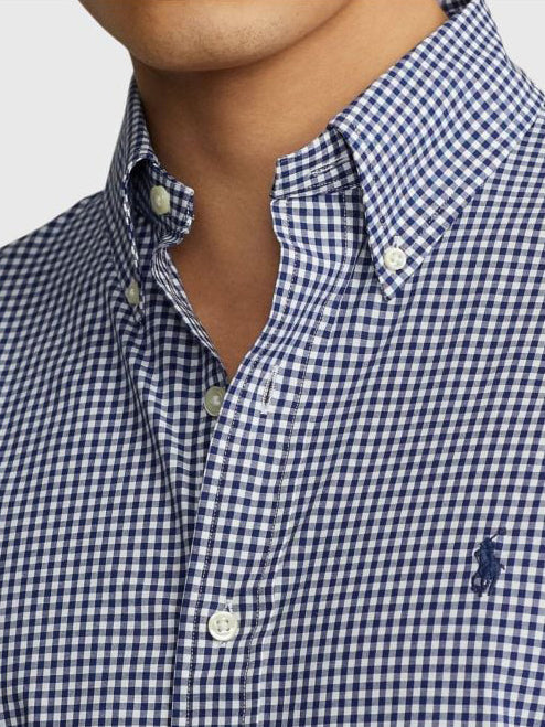 RL Mens L/S Small Check Button Down Casual Shirt 710960320