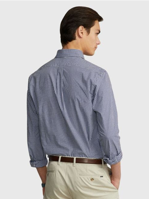 RL Mens L/S Small Check Button Down Casual Shirt 710960320