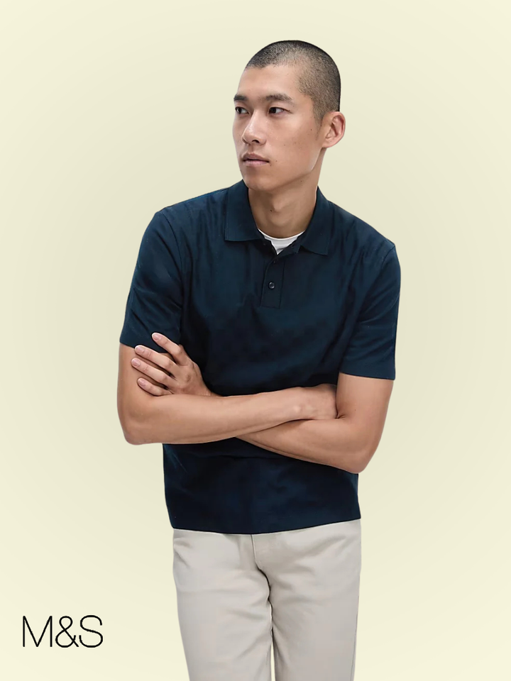 M&S Mens S/S Polo T28/3432M