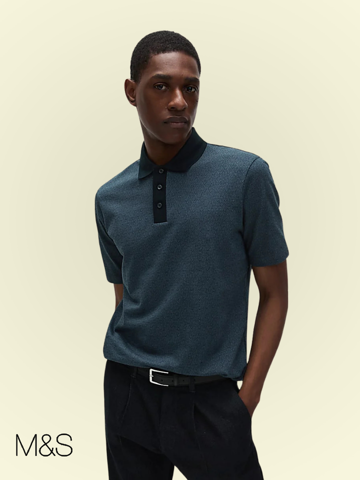 M&S Mens S/S Polo T28/3433M