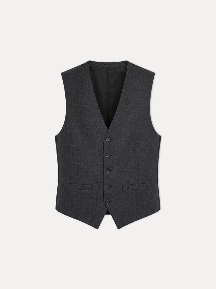 Jaeger Men 93%Wool Regular Plain Waist Coat 8400895