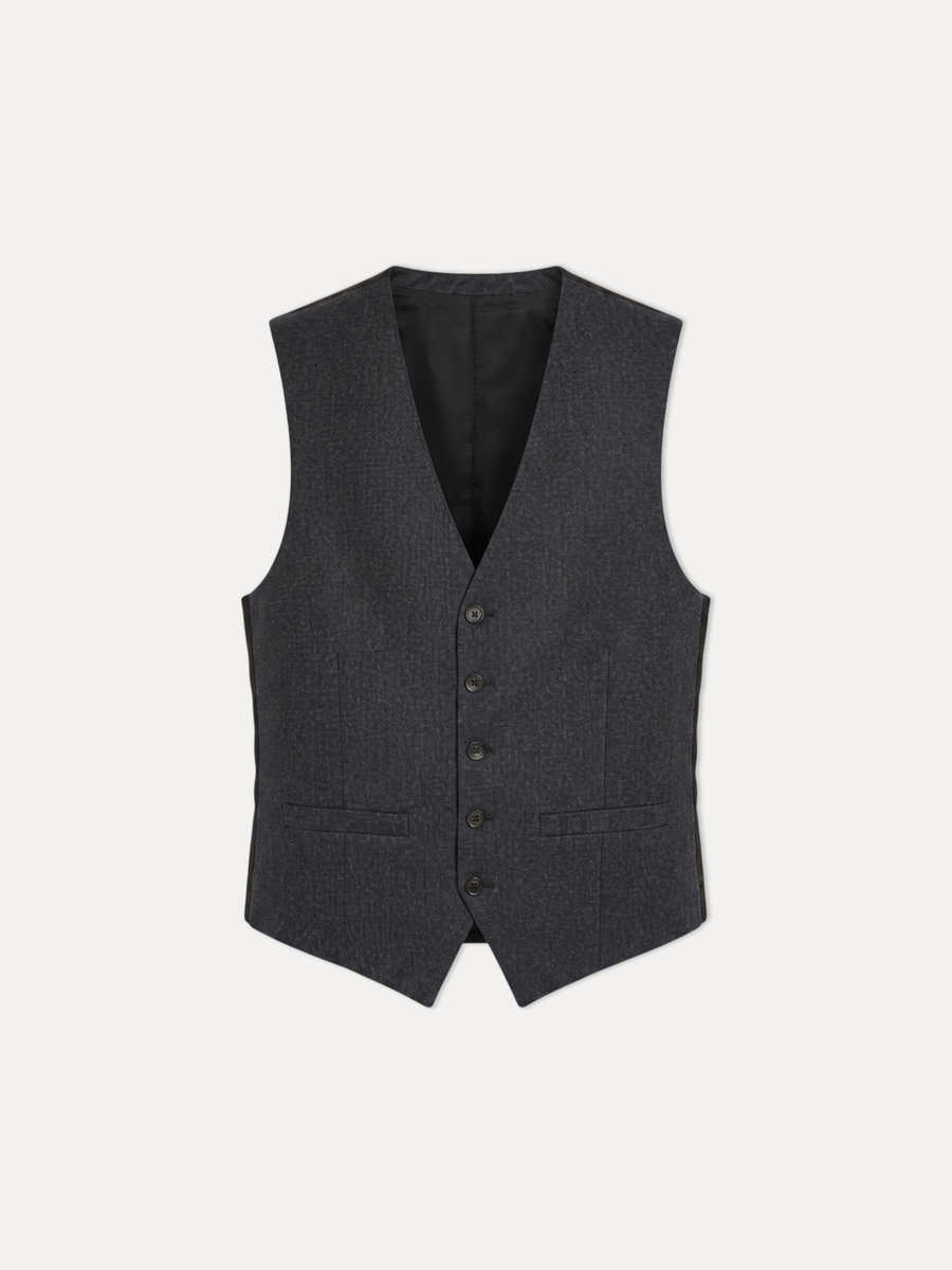 Jaeger Men 93%Wool Regular Plain Waist Coat 8400895