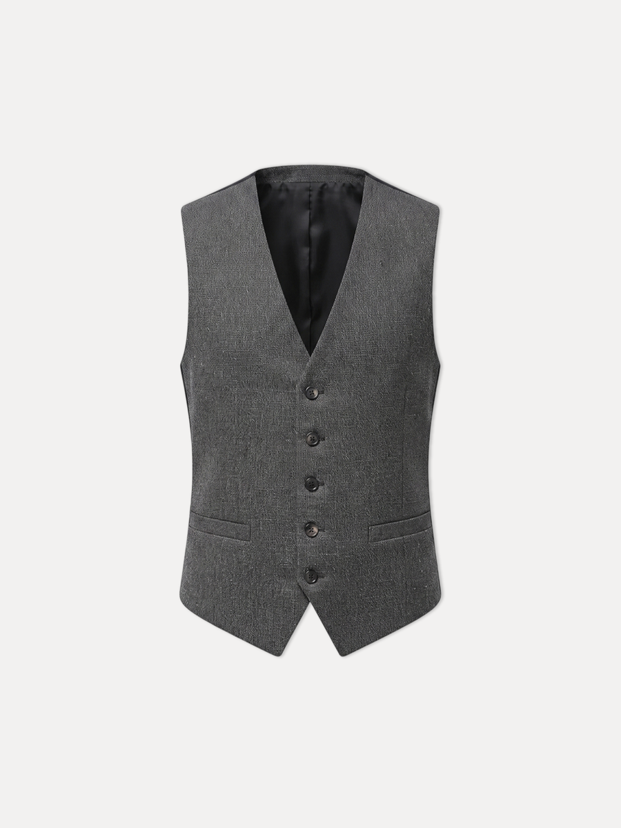 Jaeger Men 100%Wool Regular Textured Waist Coat 8400890