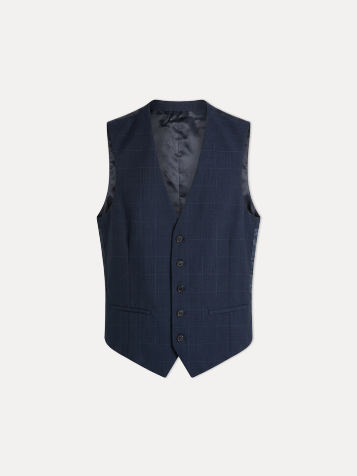 Jaeger Men 52%W 48%P Check Waist Coat 285911Z