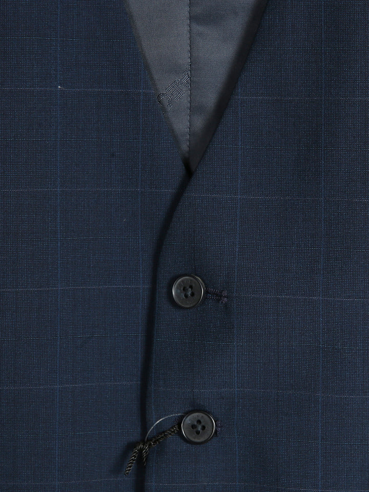 Jaeger Men 52%W 48%P Check Waist Coat 285911Z