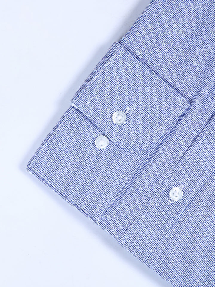 M&S Men L/S (65-35%) Textured Formal Shirt -T11/2107S