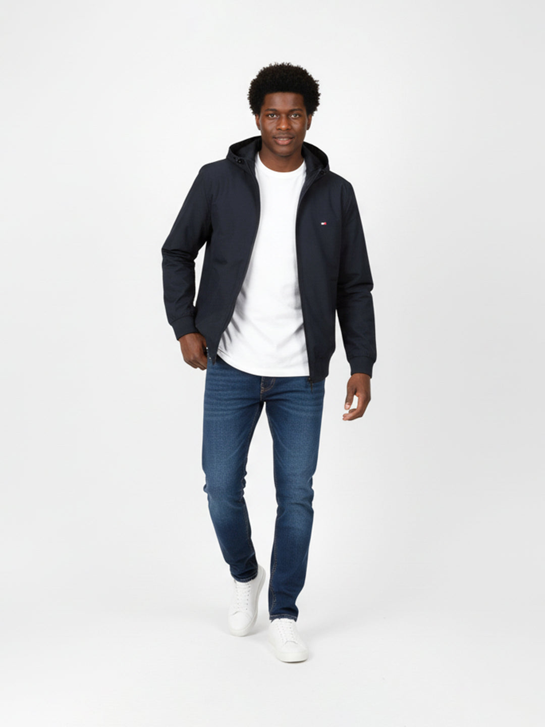 Tommy Hilfiger Men Parachute Wind Breaker Hoodie-78JB747