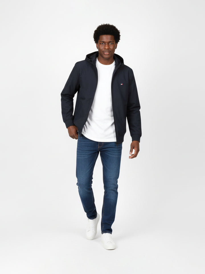 Tommy Hilfiger Men Parachute Wind Breaker Hoodie-78JB747