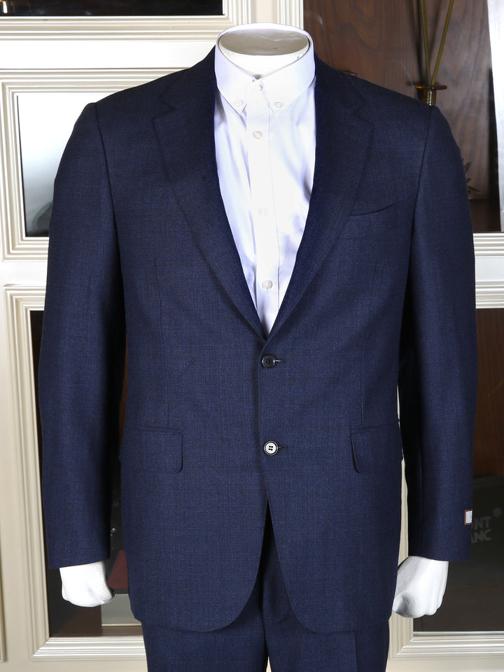 Canali Men 100% Wool Small Check Suit 11280-19