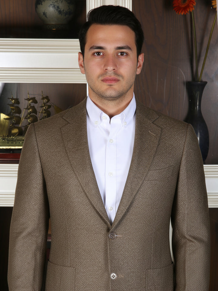 Canali Men 100%Wool Textured Blazer 21288