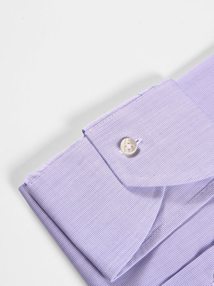 Canali Men L/S Small Check Formal Shirt GD01687