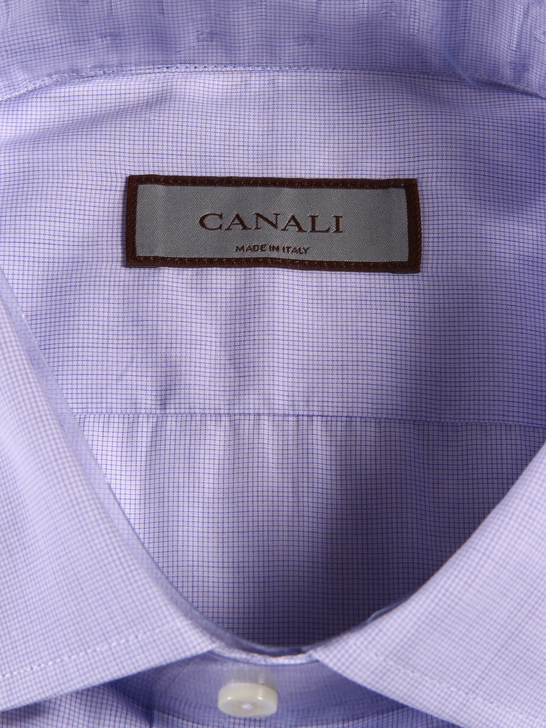 Canali Men L/S Small Check Formal Shirt GD01687