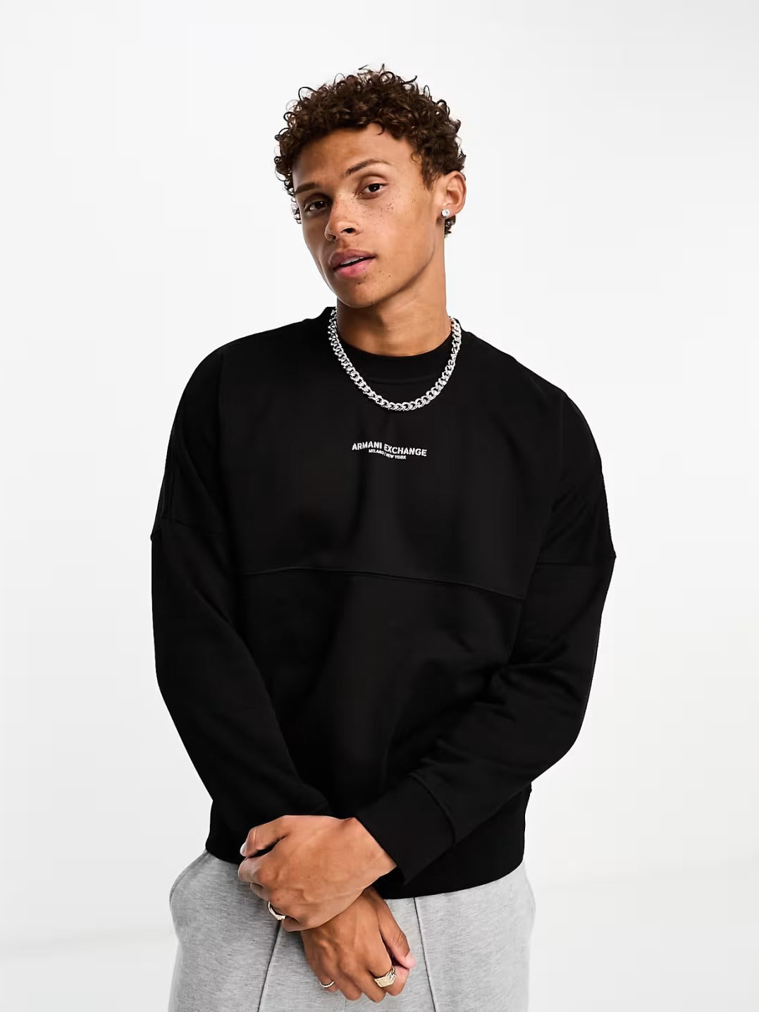 A/X Men L/S Cotton Sweat Shirt AT-SB-7VZMLG