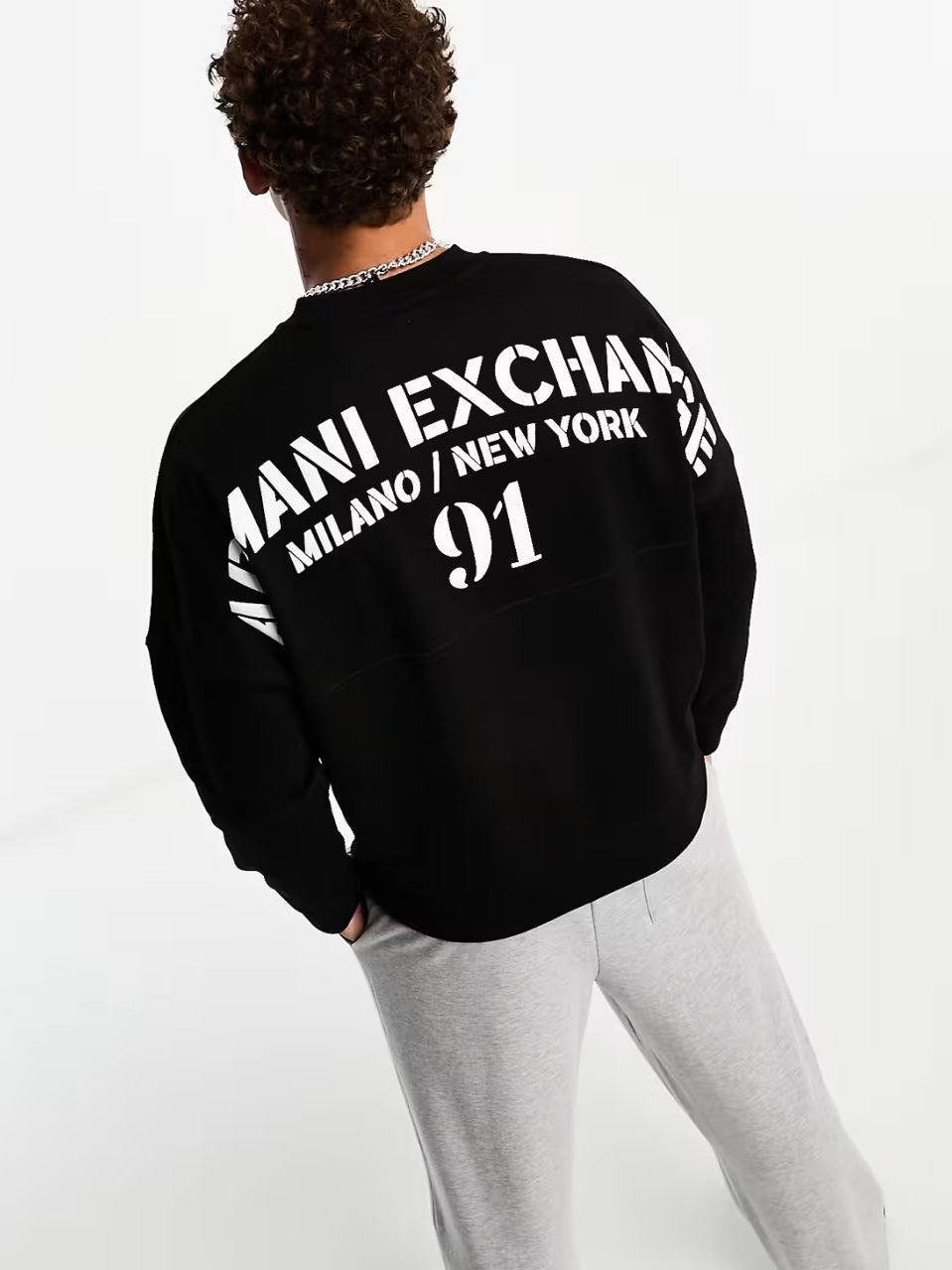 A/X Men L/S Cotton Sweat Shirt AT-SB-7VZMLG