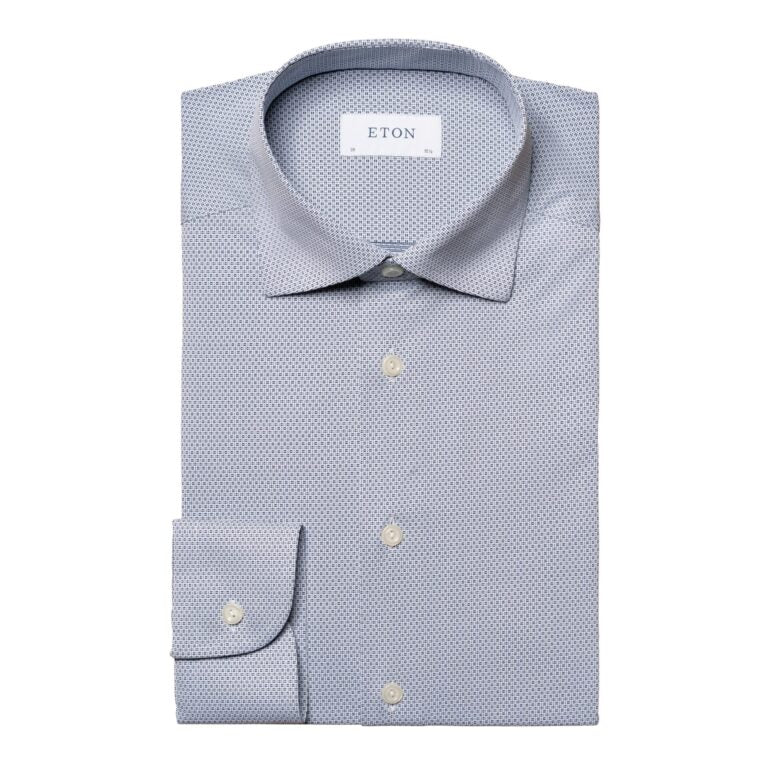 Eton Men L/S SF Self Design Formal Shirt100004588