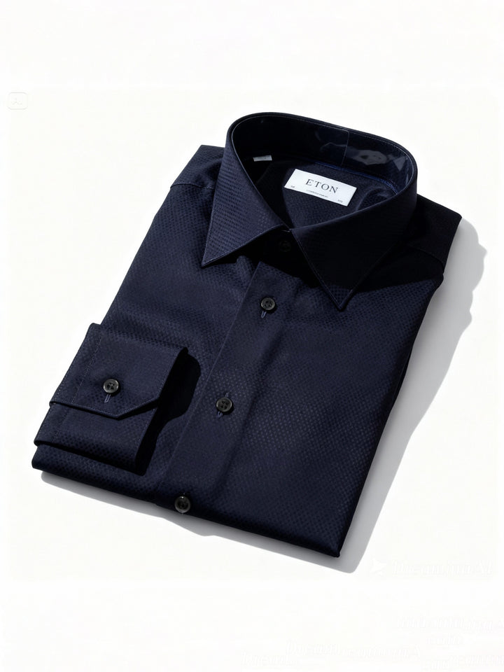 Eton Men L/S RF Pin Dott Formal Shirt100011127