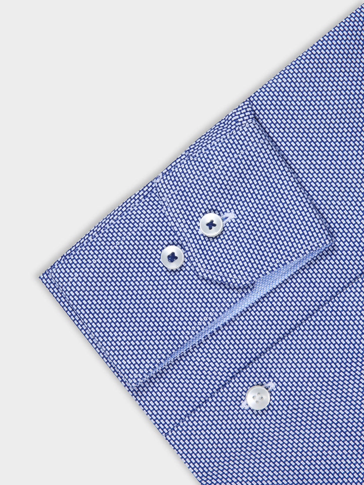 M&S Men L/S Textured Formal Shirt T11/4754