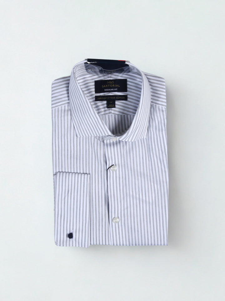 M&S Men L/S Lining Formal Shirt T11/4082