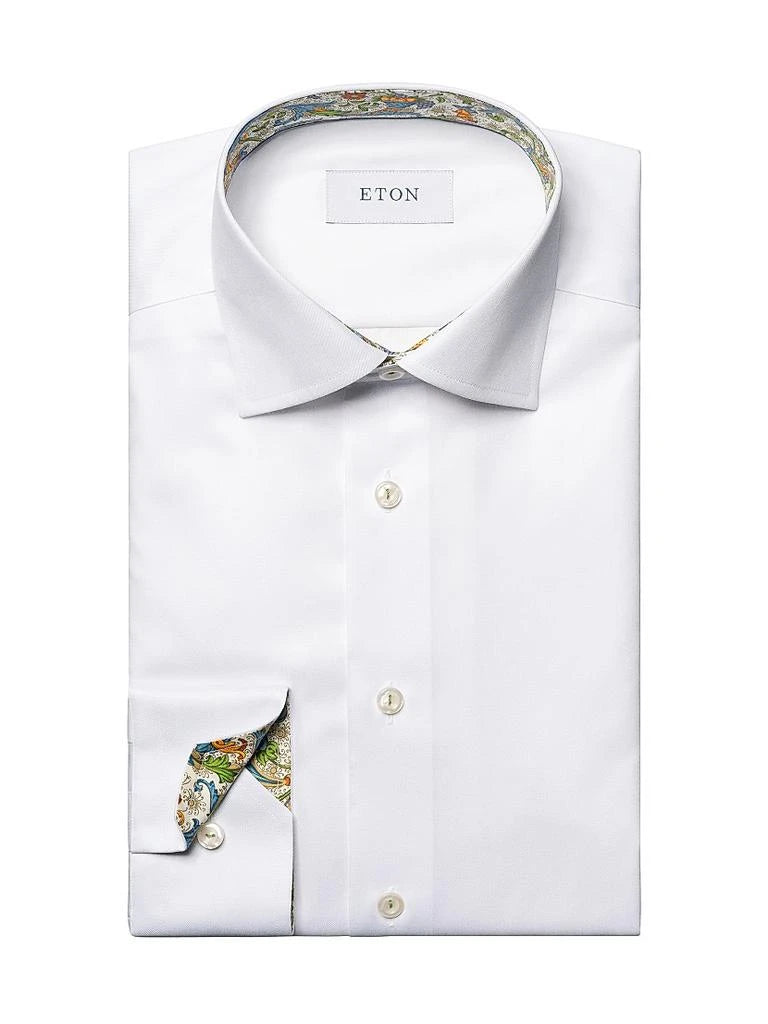 Eton Men L/S CF Plain Formal Shirt100012698