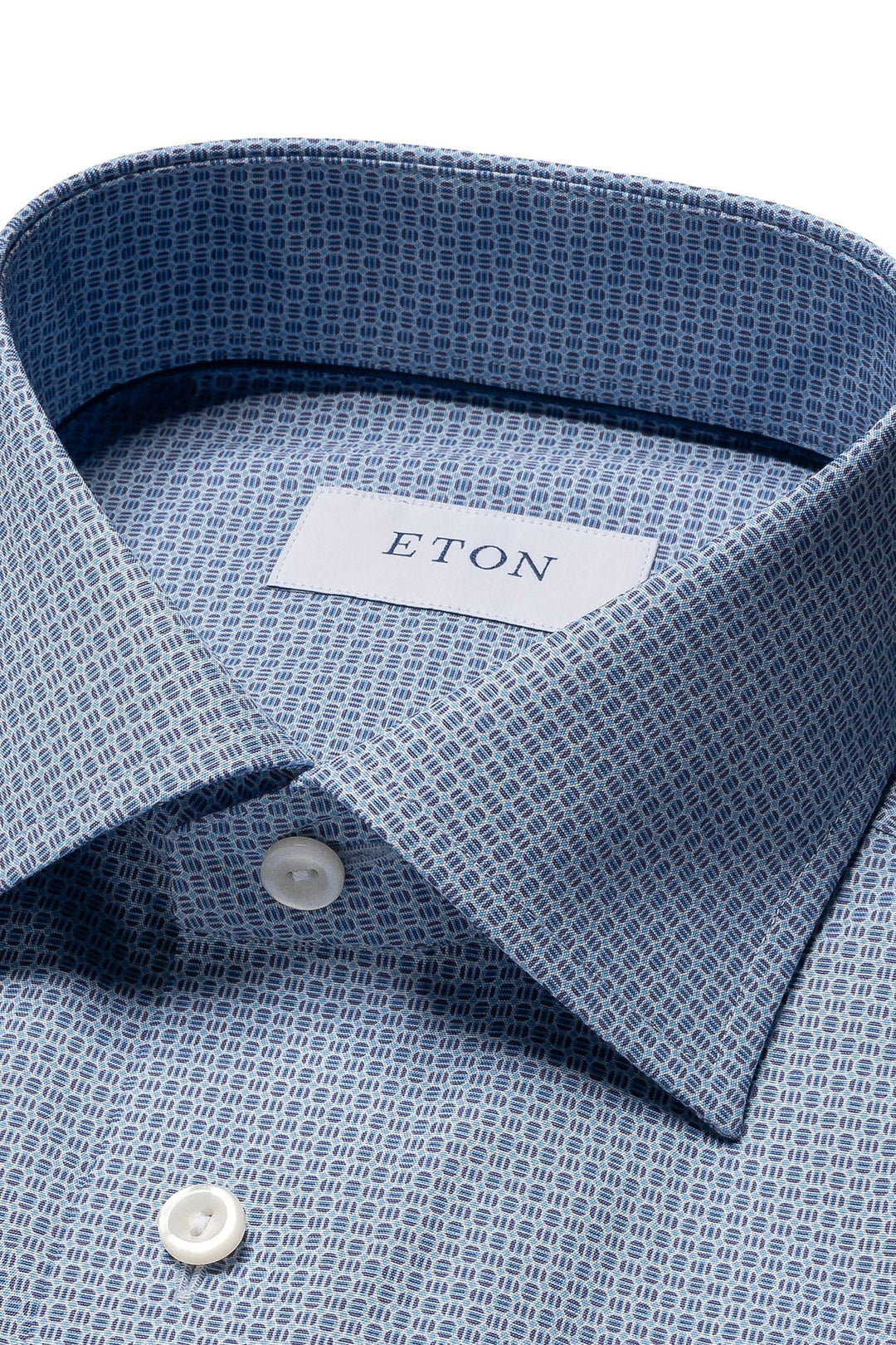 Eton Men S/S Small Check B-Shirt100012028