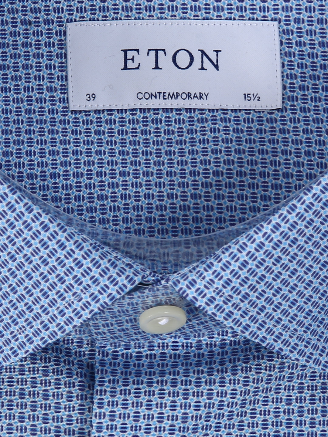 Eton Men S/S Small Check B-Shirt100012028