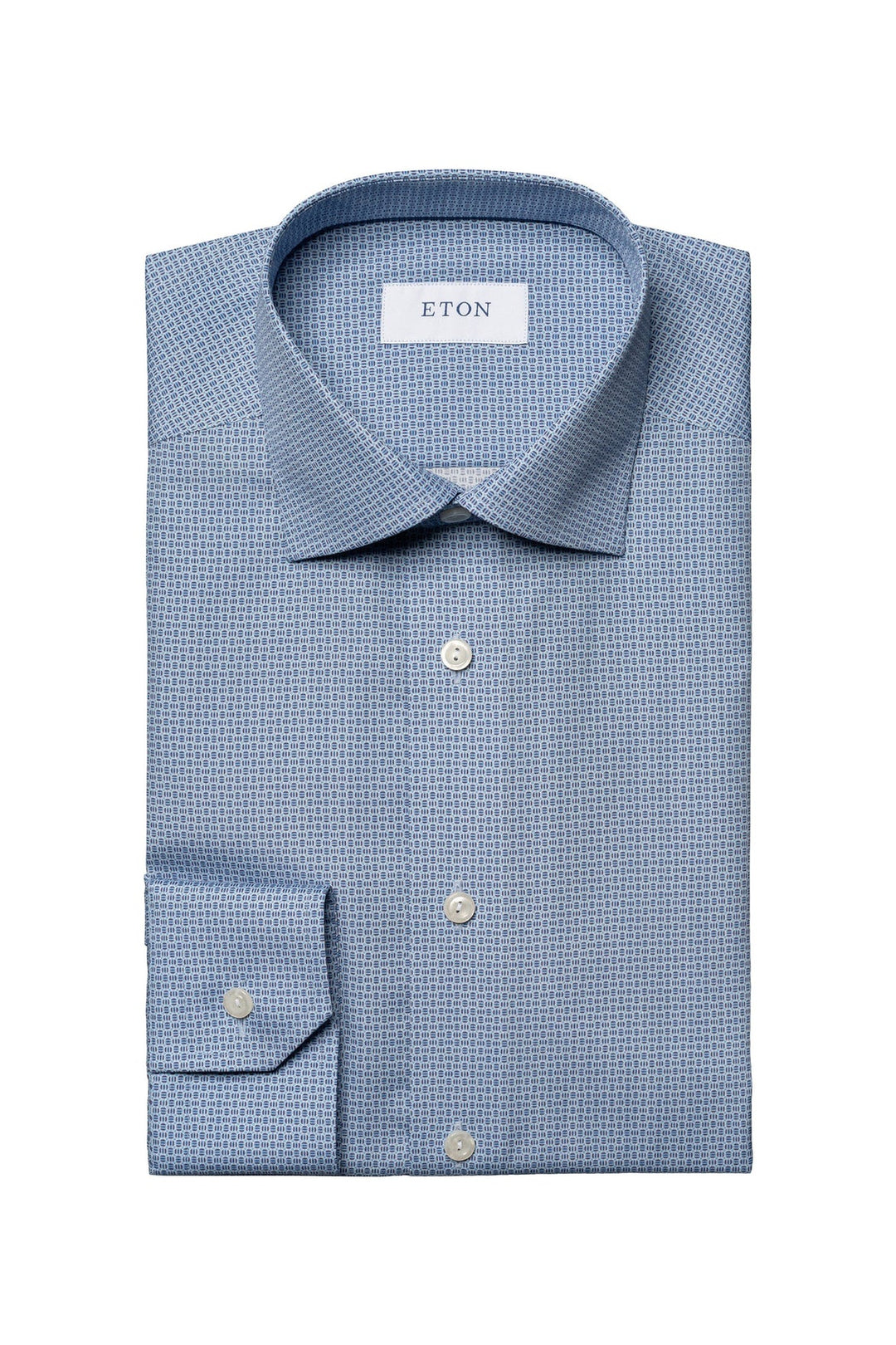 Eton Men S/S Small Check B-Shirt100012028