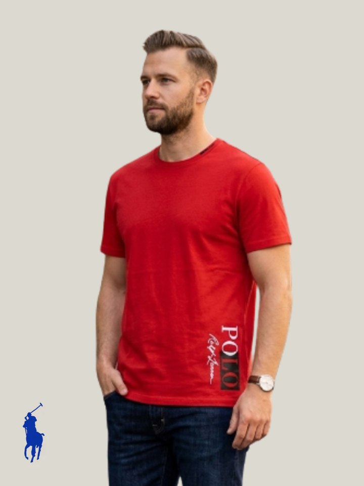 RL Men S/S R-N (Polo Print ) T-Shirt
