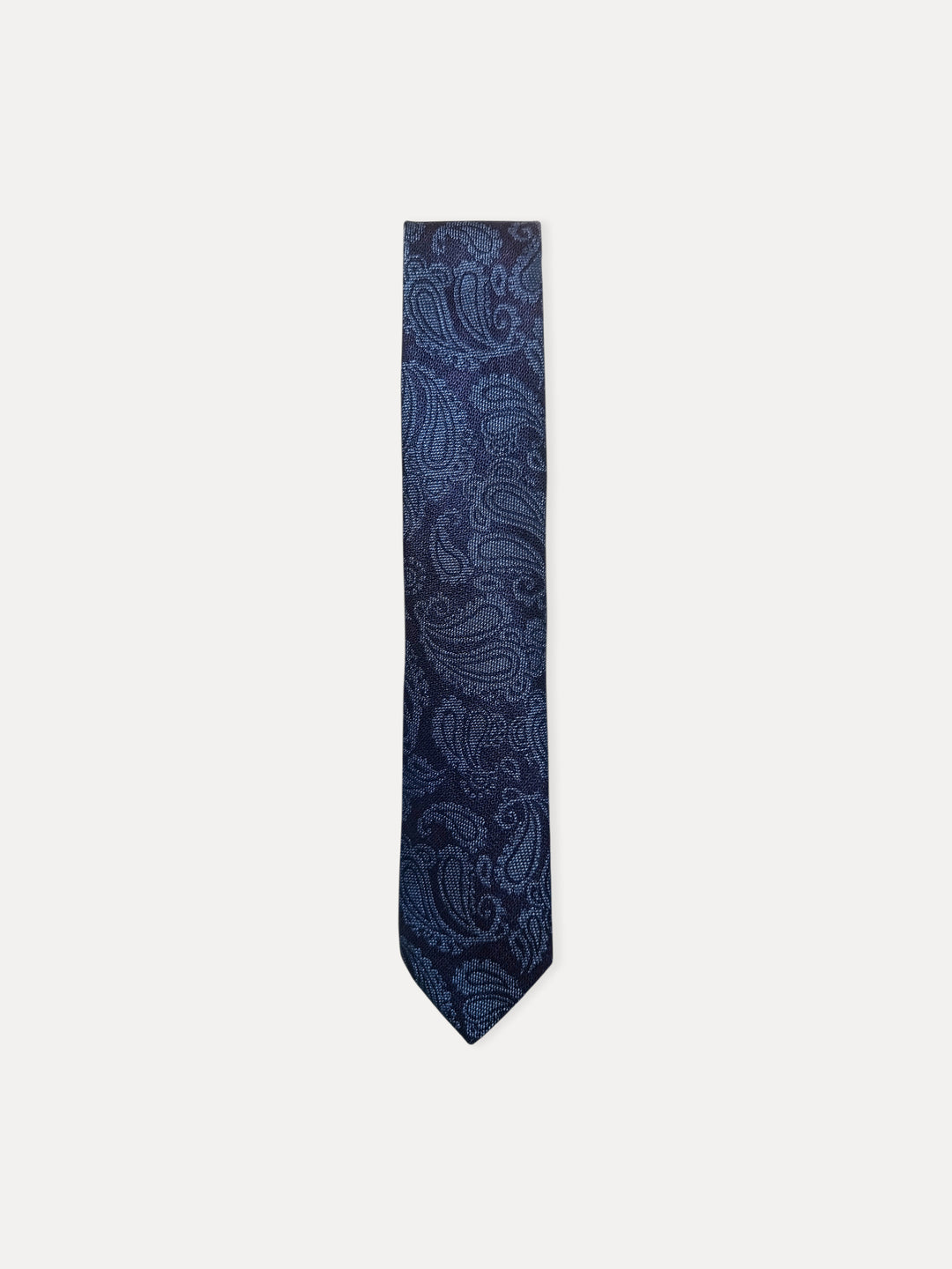 H & C Men 40%Cotton 30%Linen Paisley Print Tie TIDR1891