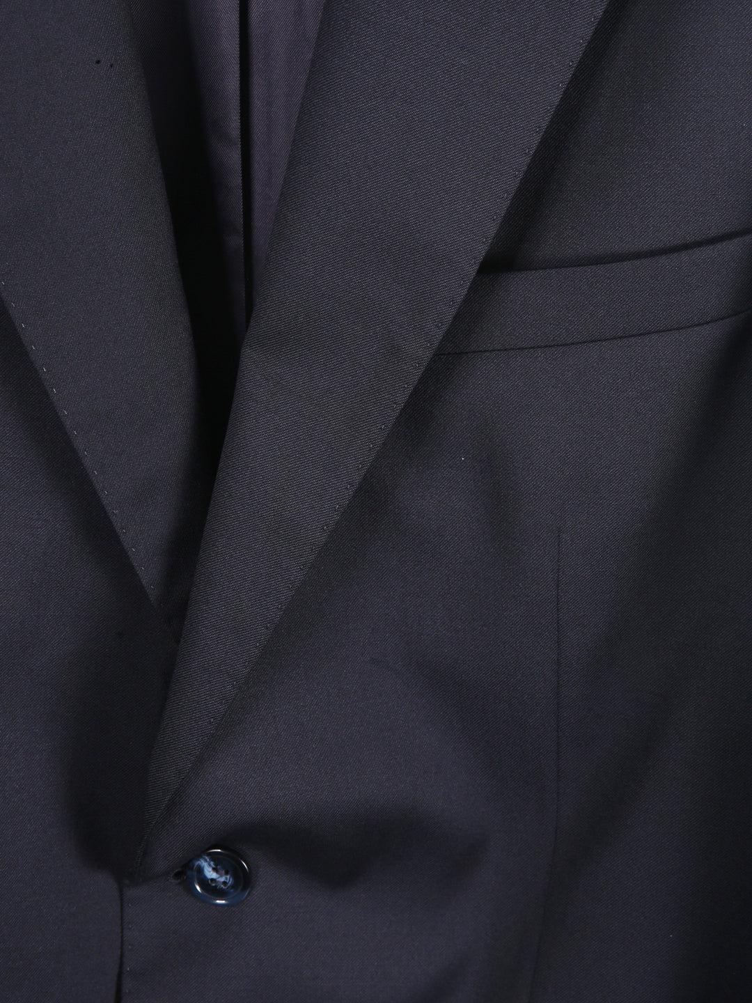 Baumler Men 100% Wool 2pcs Plain Suit 1640 (Dark Navy)