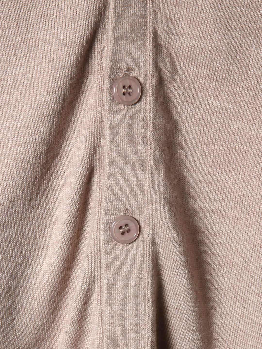 BMR Men L/S Merino Plain Cardigan 87206 (Beige)