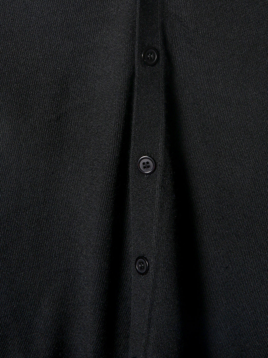 BMR Men L/S Merino Plain Cardigan 87206 (Black)