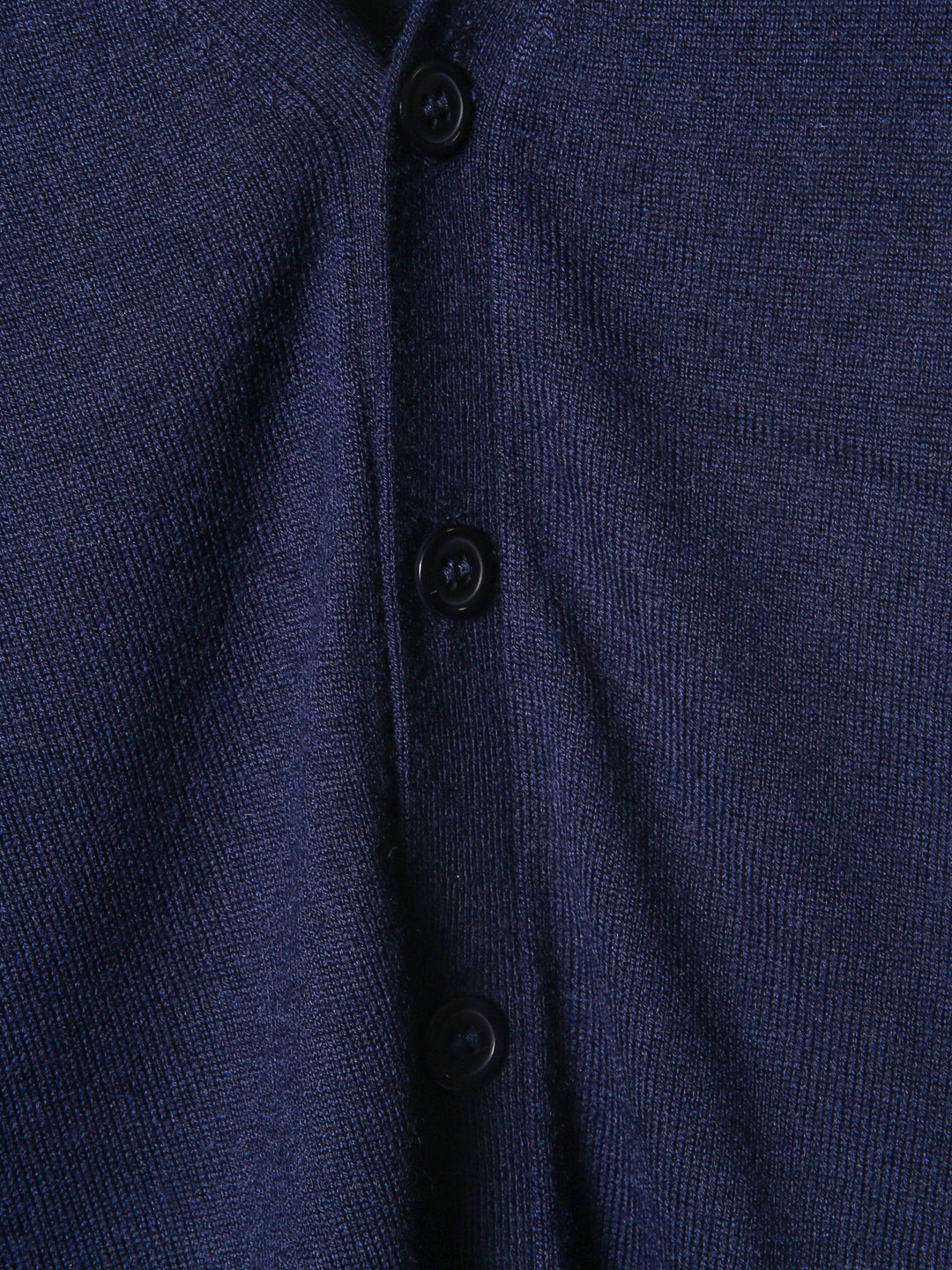 BMR Men L/S Merino Plain Cardigan 87206 (Navy)