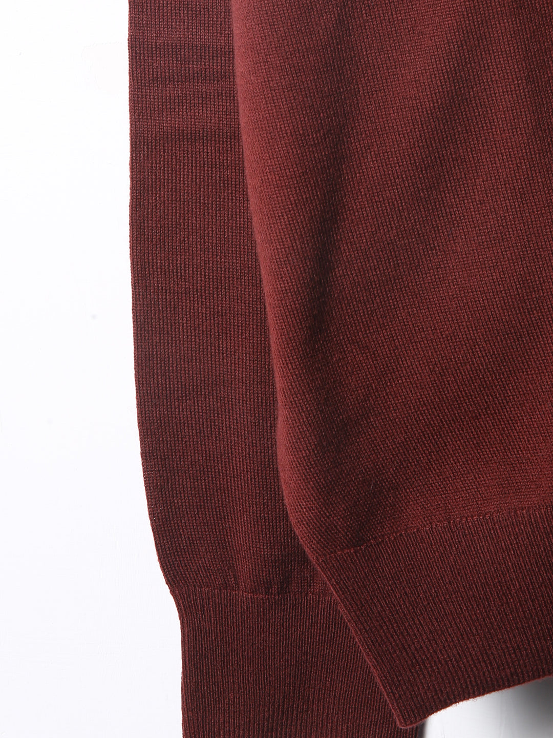 BMR Men L/S Merino Plain Cardigan 87206 (Wine)