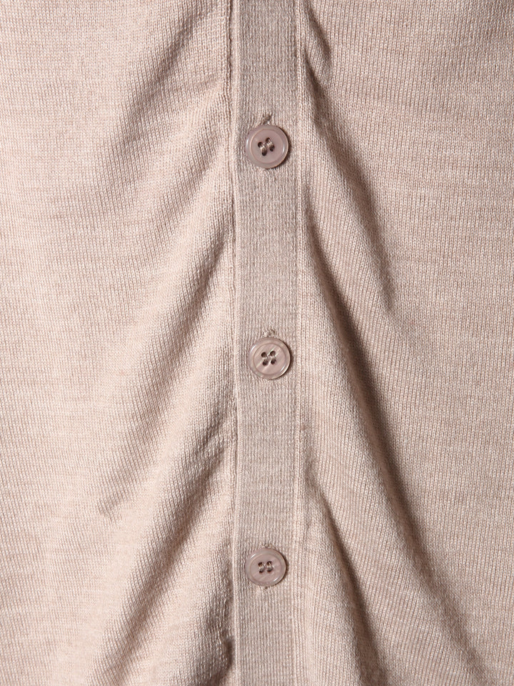 BMR Men S/L Merino Plain Cardigan 87207