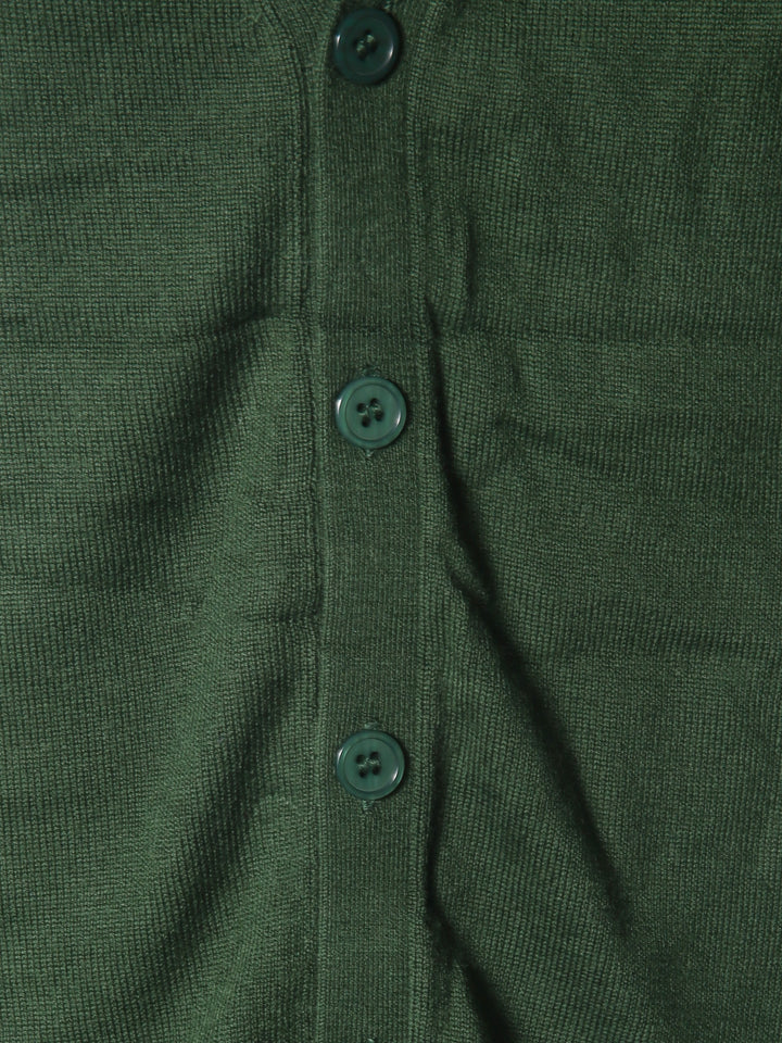 BMR Men S/L Merino Plain Cardigan 87207