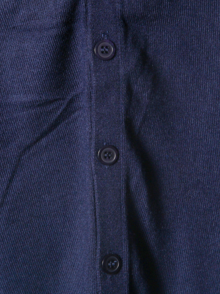 BMR Men S/L Merino Plain Cardigan 87207