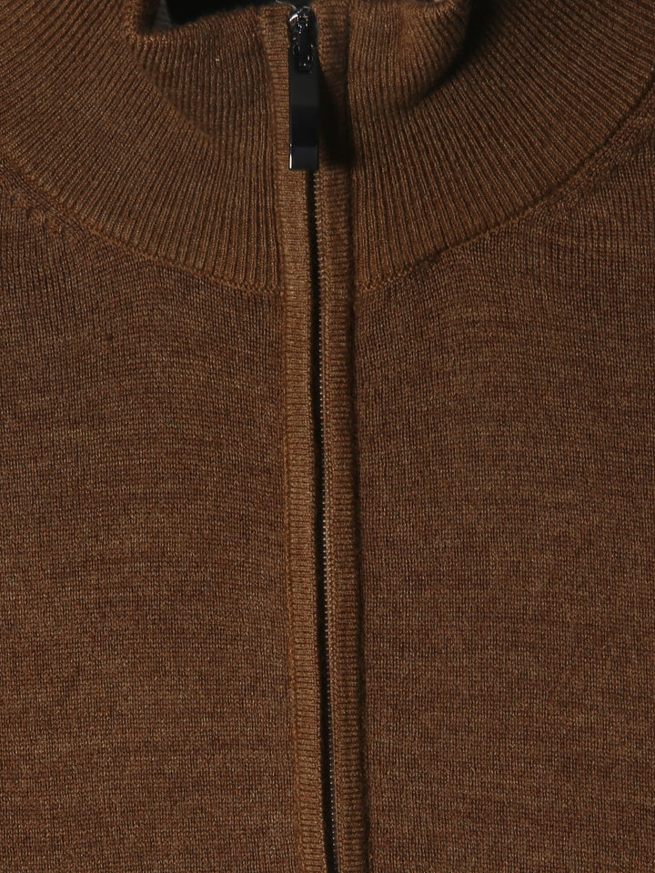 BMR Men L/S Merino Zipper 87209 (Brown)