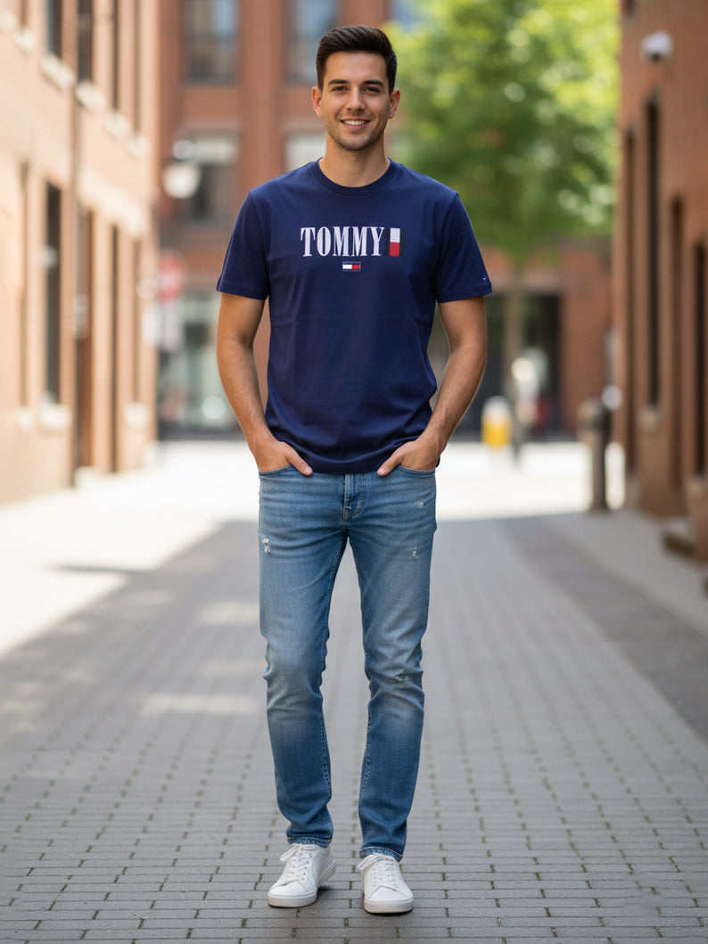 Tommy Men S/S R-N T-Shirt 4500000432
