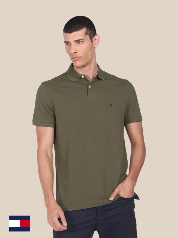TH Men S/S Plain Polo MT-78JA572