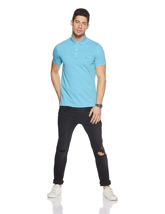 TH Men S/S Dotted Polo MT-XM05496