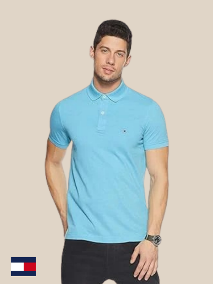 TH Men S/S Dotted Polo MT-XM05496