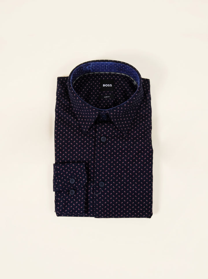 Hugo Boss Mens L/S Printed Casual Shirt AT-SB-50497111
