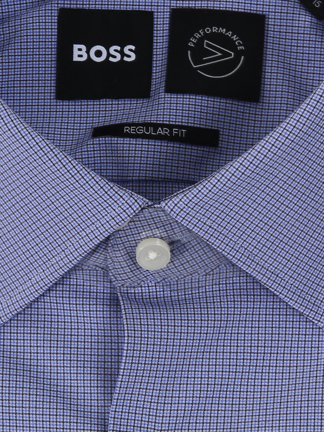 HB Men L/S Check Formal Shirt AT-SB-50513422