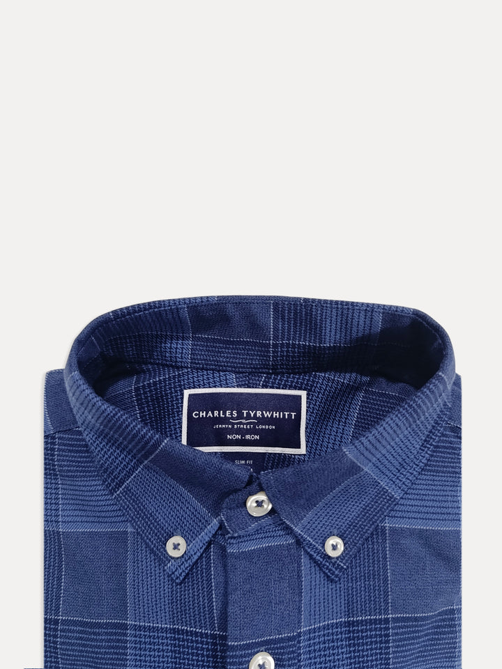 Charles Tyrwhitt Men L/S SF Button Down Casual Shirt CSN0483