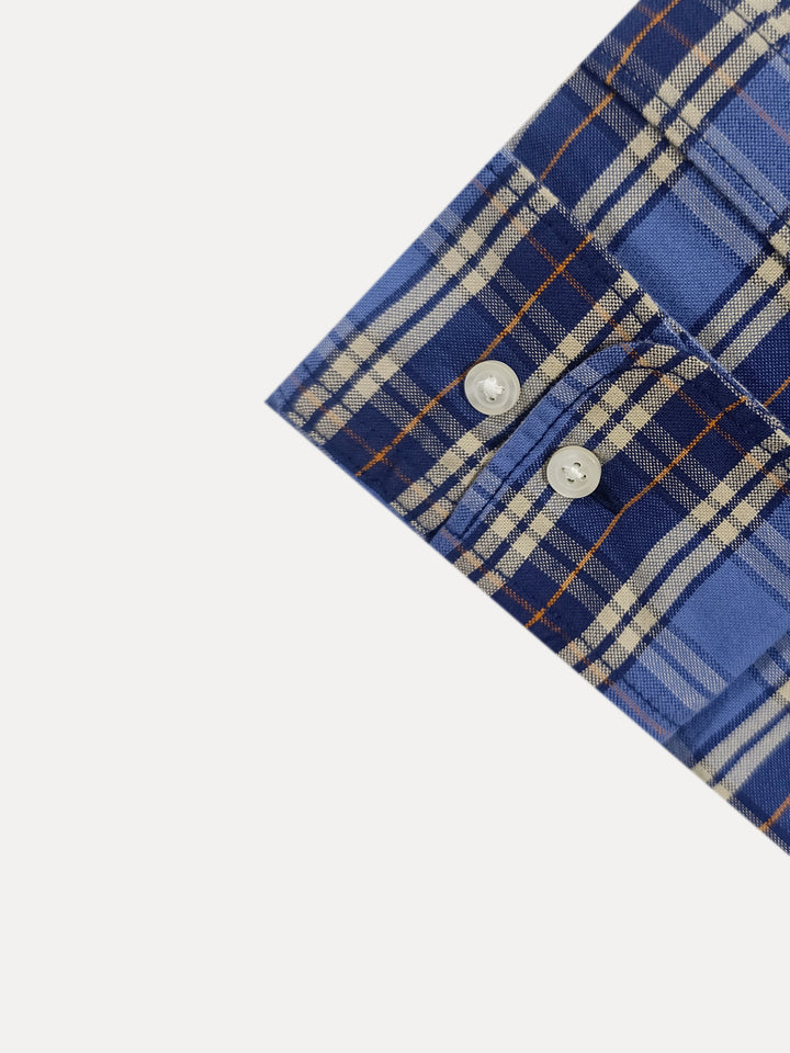 Charles Tyrwhitt Men L/S SF Button Down Check Casual Shirt CSR2086