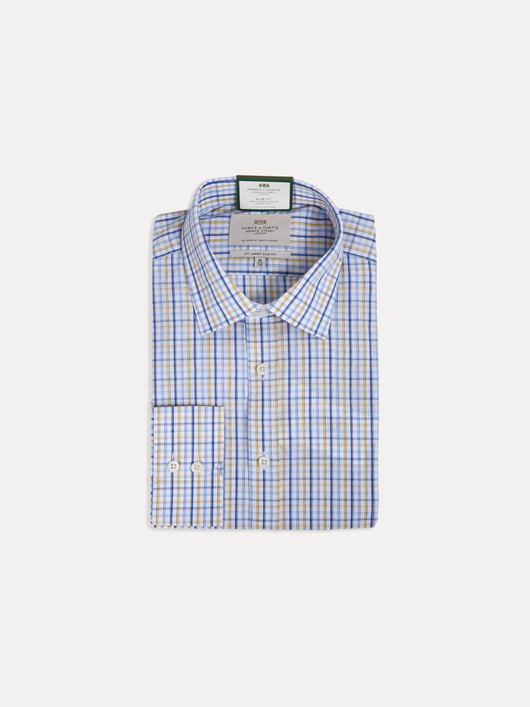 H&C Men L/S S/F Small Check Formal Shirt SSSFK902