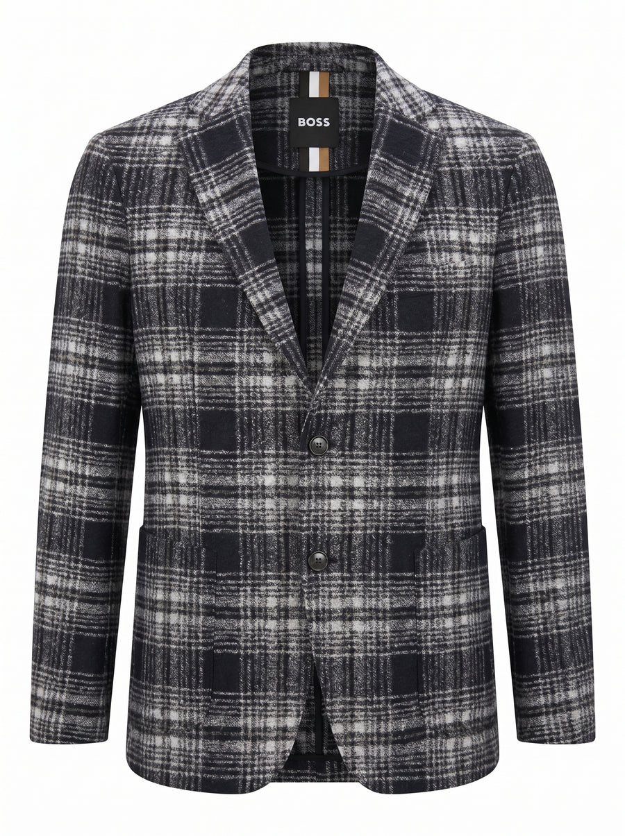 Boss Men Wool SF Check Blazer -50529138