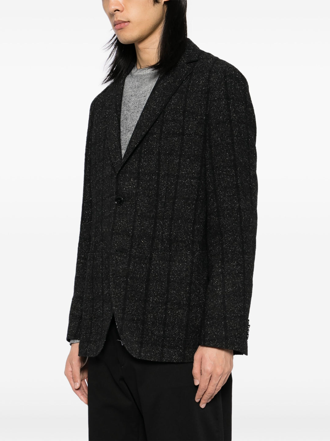 HB Men Wool Blend RF Check Blazer -50528458