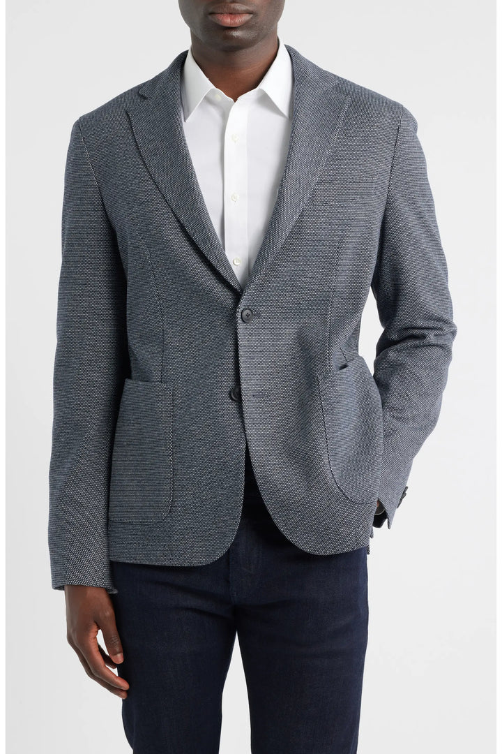 HB Men Wool Textured Blazer -50551595