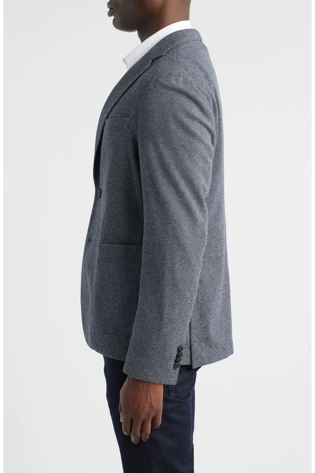 HB Men Wool Textured Blazer -50551595